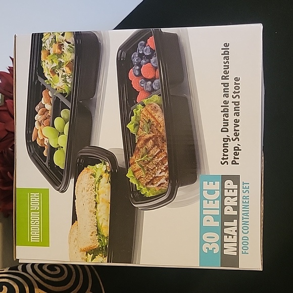 NWOT Madison York 30 Piece Meal Prep Food Container Set - Picture 3 of 3